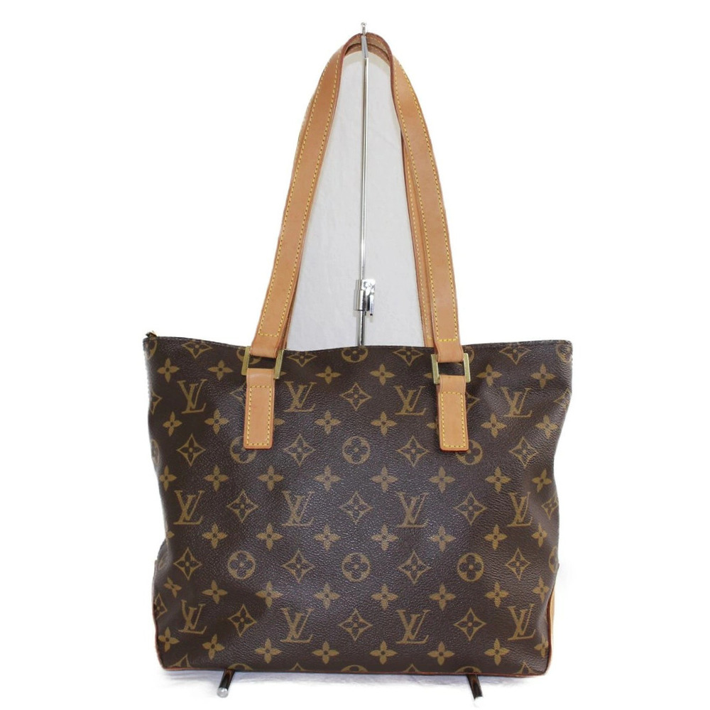 LOUIS VUITTON Cabas Piano Monogram Brown Canvas 2way Shoulder Bag LV